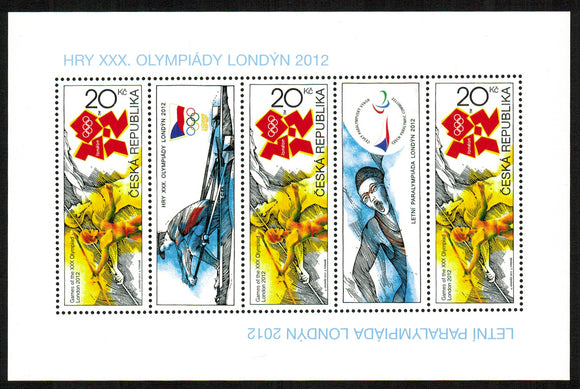 Czech Republic. 2012 Summer Olympic Games and Summer Paralympic Games, London. MNH