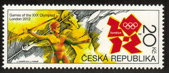 Czech Republic. 2012 Summer Olympic Games and Summer Paralympic Games, London. MNH