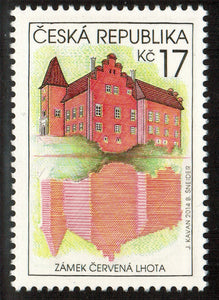 Czech Republic. 2014 Beauties of our country: Cervena Lhota Chateau. MNH
