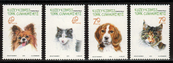 Cyprus Turkish. 2015 Cats and dogs. MNH