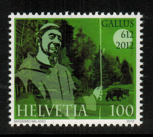 Switzerland. 2012 1400th Anniversary of the Arrival of Gallus. MNH