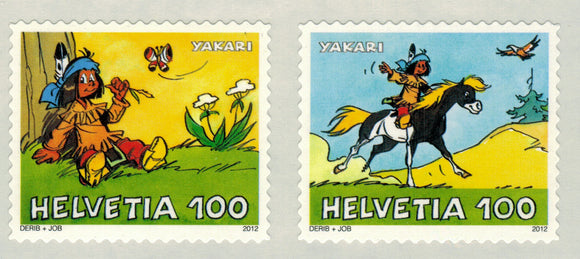 Switzerland. 2012 Comics. The Little Indian Boy Yakari. MNH