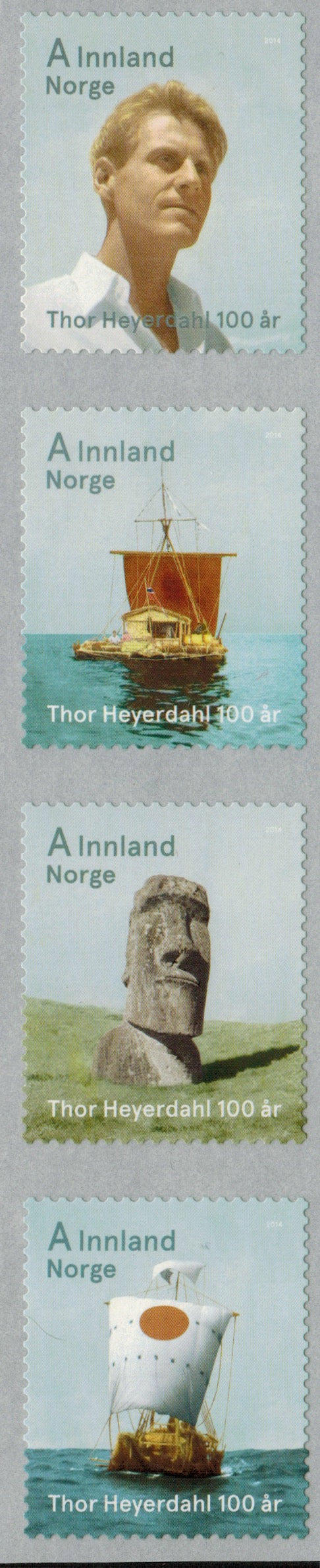 Norway. 2014 Thor Heyerdahl. MNH
