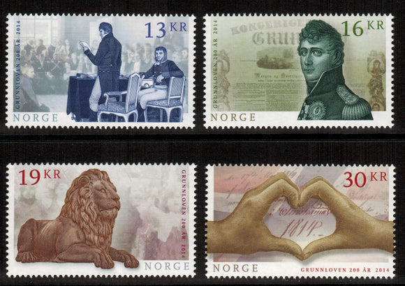 Norway. 2014 200th Anniversary of the Norwegian Constitution. MNH