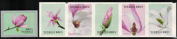 Sweden. 2015 Flowers. Magnolias. MNH