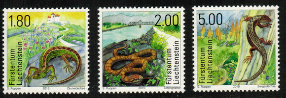 Liechtenstein. 2015 Reptiles. MNH