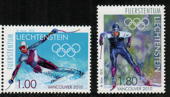 Liechtenstein. 2010 Winter Olympic Games Vancouver 2010. MNH