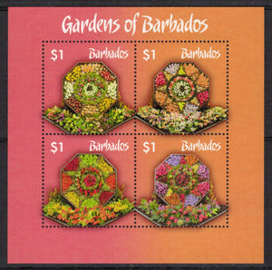 Barbados. 2014 Gardens of Barbados. MNH