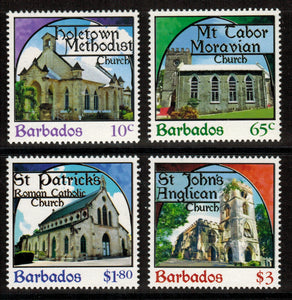 Barbados. 2013 Places of Worship. MNH