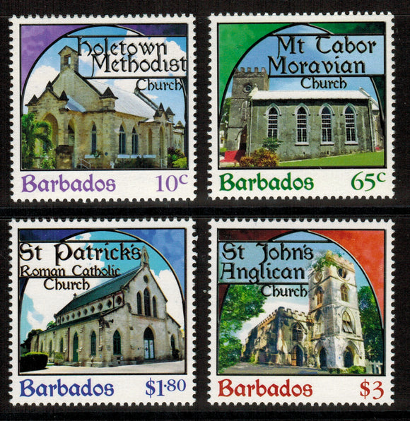 Barbados. 2013 Places of Worship. MNH