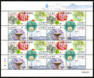 Macau. 2015 Water and Life. MNH