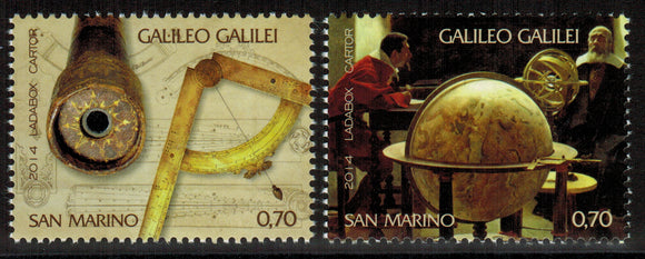 San Marino. 2014 Galileo Galilei MNH