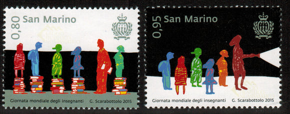 San Marino. 2015 World Teachers' Day. MNH