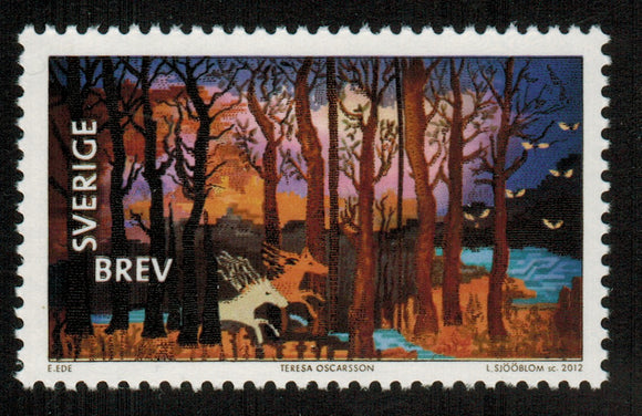 Sweden. 2012 Textile Design. MNH