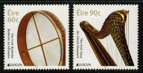 Ireland. 2014 Europa. Musical Instruments. MNH