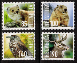 Switzerland. 2014 Wild Animals. MNH
