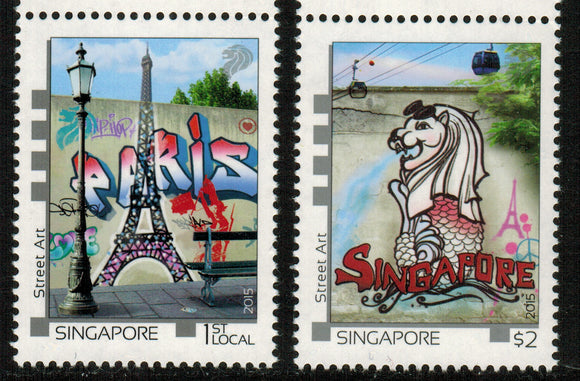 Singapore. 2015 Street Art. MNH