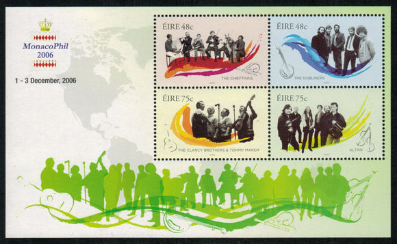 Ireland. 2006 Irish Music. Monaco. MNH