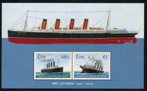 Ireland. 2015 RMS Lusitania. MNH