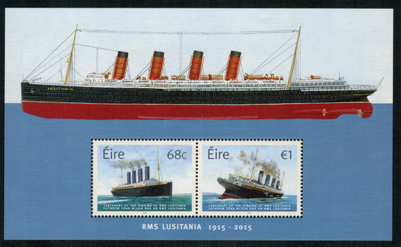 Ireland. 2015 RMS Lusitania. MNH