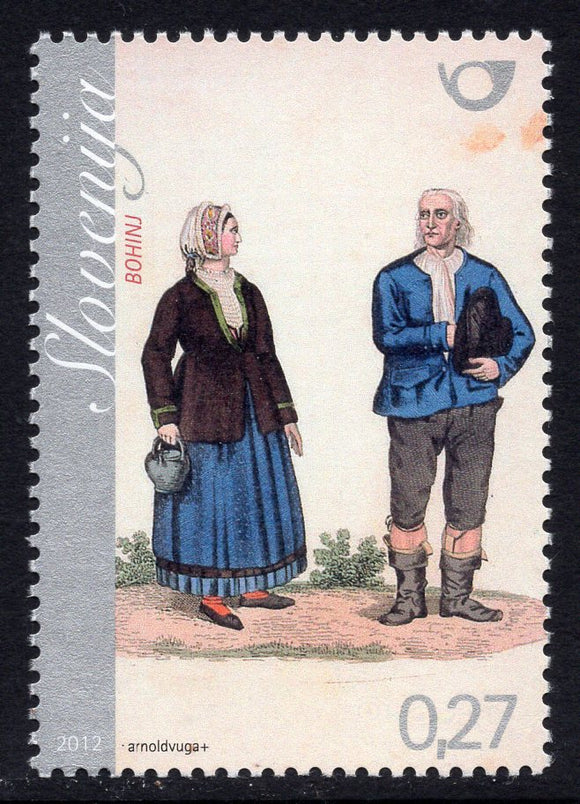 Slovenia. 2012 National Costumes from Bohinj. MNH