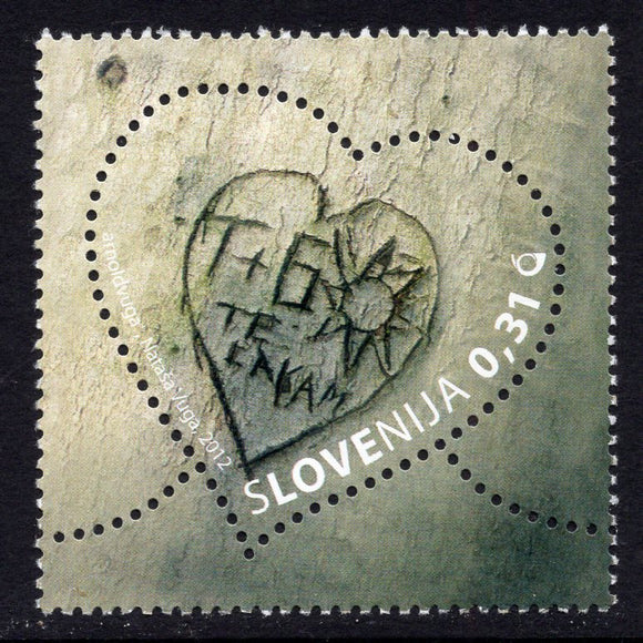 Slovenia. 2012 Greetings Stamp. Love Graffiti. MNH