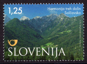 Slovenia. 2012 Tourism. Three Valleys in Harmony. MNH
