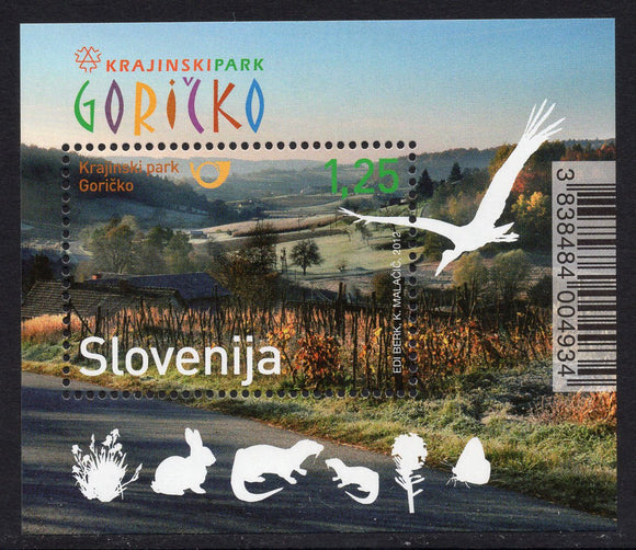Slovenia. 2012 Nature Parks in Slovenia. Goricko. MNH
