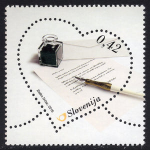Slovenia. 2016 Greetings Stamp. Love Letter. MNH