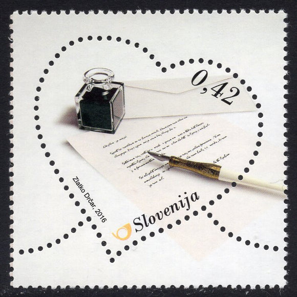 Slovenia. 2016 Greetings Stamp. Love Letter. MNH