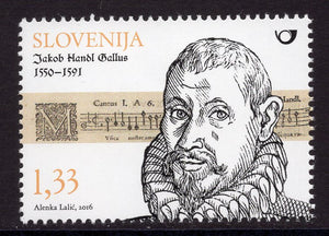 Slovenia. 2016 Jacobus Gallus. MNH