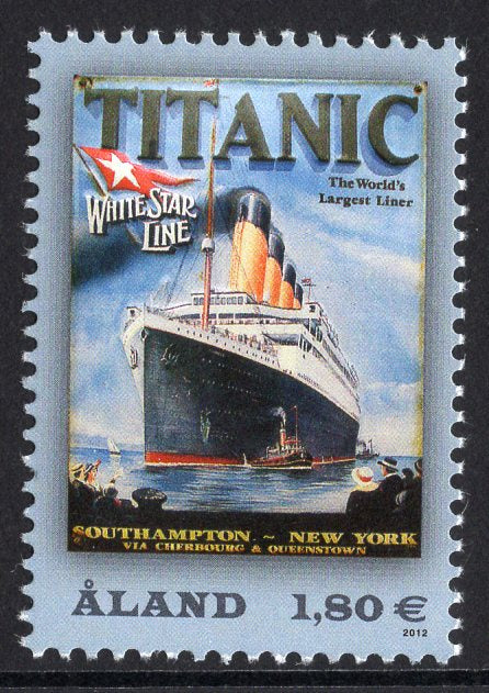 Aland. 2012 Titanic. 100 Years. MNH