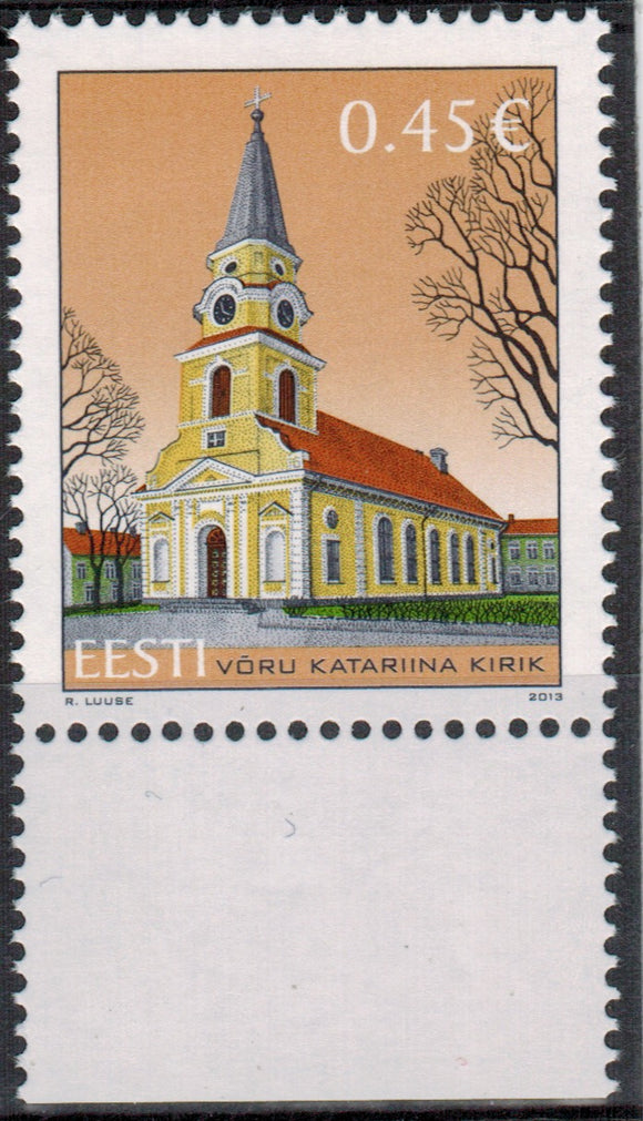 Estonia. 2013 Church of St Catherineís of Voru. MNH