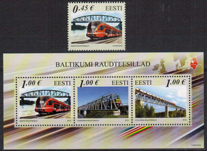 Estonia. 2012 Railway bridges. MNH