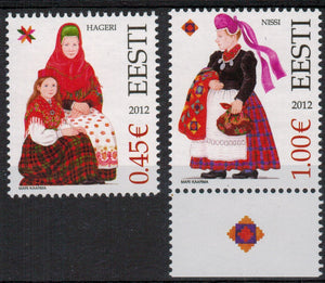 Estonia. 2012 Folk costumes. MNH