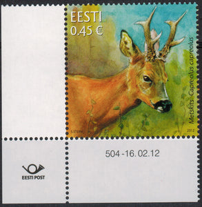 Estonia. 2012 Estonian fauna. Roe deer. MNH